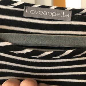 Faux Wrap Striped Crewneck Dress